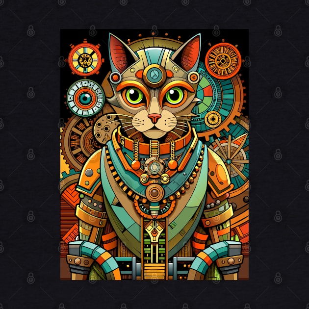 Mechanical Cat by CatCoconut-Art